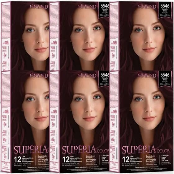Tonalizante Amend Supéria Color 5546 Vermelho Amora