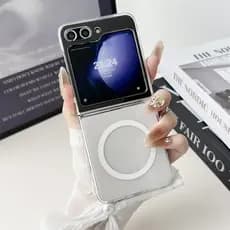 Capinha Capa Para Z FLIP 6 Z Flip 7 Silicone Magnética Magsafe Case Protetora Anti Impacto Transpare