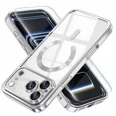 Capinha Capa Para IPhone 17 Pro 17 Pro Max Magnética Magsafe Case Película Camera Case Anel Laranja