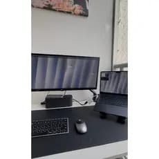 Kit Setup Caixa Organizadora de Cabos para Mesa Porta Fios, Tomadas e Fontes + Suporte Notebook 3 em 1