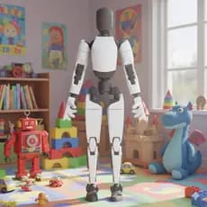 Boneco Articulado Dummy 20  TESLA OPTIMUS BOT Brinquedo Infantil Action Figures