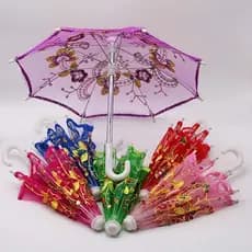 Mini Guarda Chuva Renda Bordado Decoração Sombrinha