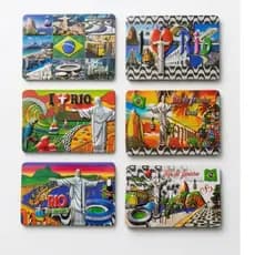 Kit 2/4/6 Imã de Geladeira Turístico Rio de Janeiro 3D| Lembrancinha Souvenir