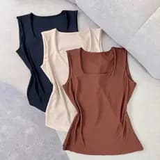 blusa decote cuadrado de suplex poliamida