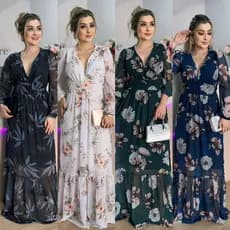 VESTIDO PARA NOIVA Y EVENTOS MANGA LONGA