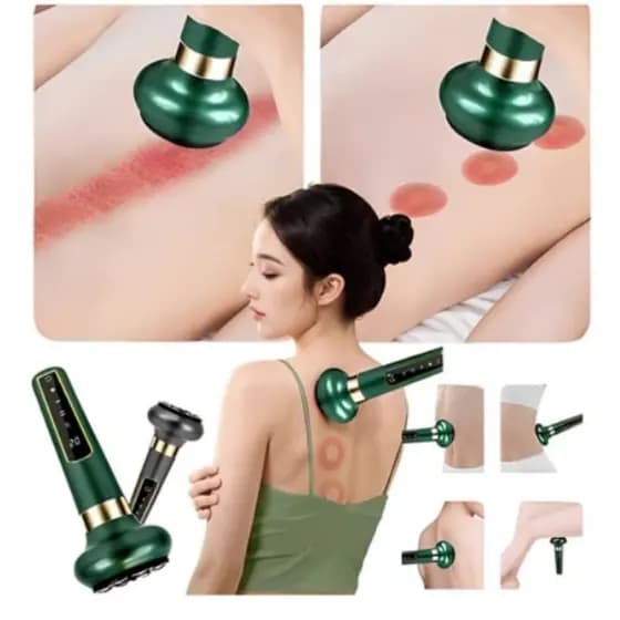 Instrumento Inteligente De Massagem Ventosa Eletrica Negativa Aparelho De Raspagem Elétrico Sem Fio
