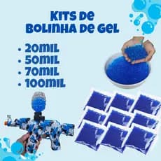 Refil Bolinha De Hidrogel Para Arminha Brinquedo Tipo Orbeez • Munição Metralhadora AK47 Infantil