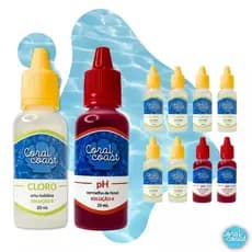 Super Kit Reagentes 6 Cloro + 2 Ph Tratamento Teste Piscina Manutenção Medição Fácil