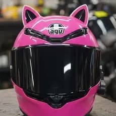 Orelha De Gato Acessório Moto Bike Fixar Capacete Dupla Face