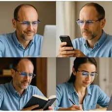 óculos inteligente unissex para longe e perto