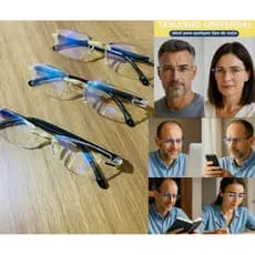 óculos zoom automático visão ajustável longe e Perto