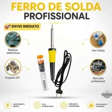 Kit Ferro De Solda 60W Soldador 40W 110v 220v Com Estanho e sem estanho