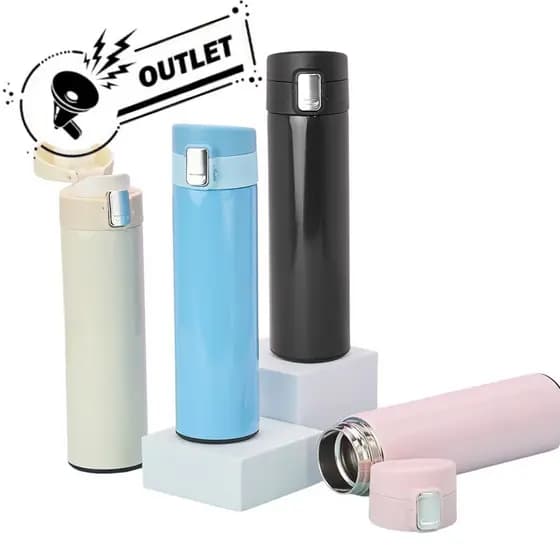 Garrafa Térmica em Inox 450ml Personalizado - QUEIMA DE ESTOQUE