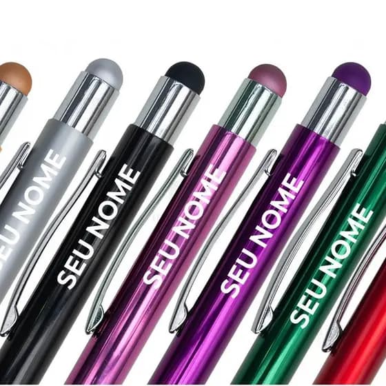 Caneta Touch Personalizada Com Nome, Frase, Logo.