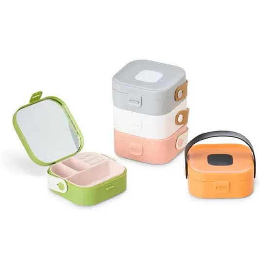 Porta joias com Espelho em plástico - SEM PERSONALIZAÇÃO