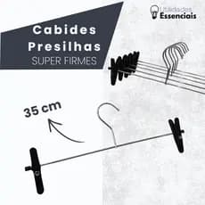 Cabide Presilha Saia Calça Bermuda Roupa Aço Cromado Resistente Cabides Roupas Adulto Promoção