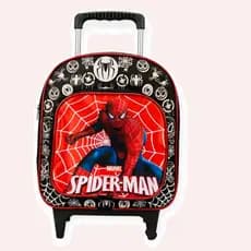 Mochila Infantil Menino Menina com Rodinhas Escolar Creche Tecido Resistente Reforçada Personagens Ziper Premium Durãvel