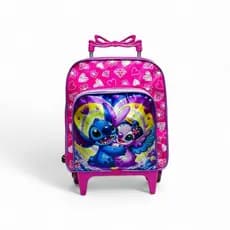 Mochila  Infantil Com Rodinha  Minina Escola Creche Resistente Tam P
