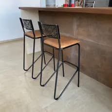 Kit 2 Banqueta Alta Estilo Industrial Moderno Conforto e Elegância para seu Ambiente Casa