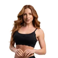 Sutiã Top Feminino Sem Costura Com Bojo Alça Ajustável Ligner