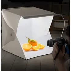 ✨ Sem Sombra Mini Estudio Fotográfico Com Luz Led Photo Studio Usb Portatil Foto