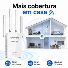 Amplificador de sinal wifi roteador wifi 4 Antenas Externas, Velocidade até 2800Mbps, Plug and Play Envio Imediato Gamer
