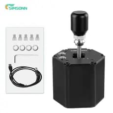 Câmbio Manual Hexagon Shifter 6 Marchas + R Simsonn Volante PC Cockpit Simulador Gamer para Logitech