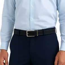Cinto Masculino de Couro Com Fivela Retangular Niquel 2cm de Largura Moda Presente