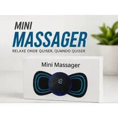 Mini Massageador Portátil EMS 8 Modos 19 Níveis Recarregável USB Relaxamento Muscular kits 1, 2, 3 e 4