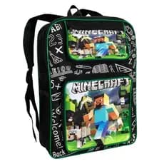Mochila Escolar Grande Minecraft Personagem Infantil