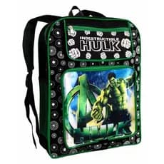 Mochila Escolar Grande Personagens Incrível Hulk Super Herói Menino