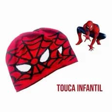 Touca de Lã Homem Aranha Gorro Infantil Quentinho Super Herói Spider Man Menino