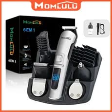 Barbeador Elétrico Masculino 12 Em 1 Lâmina Inox Máquina De Cortar Cabelo Aparador De Pelos Para Corpo Rosto Bivolt