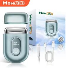 MOMLULU Navalha 3 Depilador Eletrico Feminino Removedor De Pelos Sem Fio Para Biquíni E Corpo Facial  Uso Umido E Seco