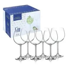 Jogo de 6 taças para gin tonica Gastro em cristal ecológico 570ml A20,5cm