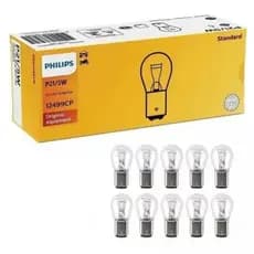 10 Lâmpada Freio Lanterna Philips Original 12v P21/5w 2 Polos