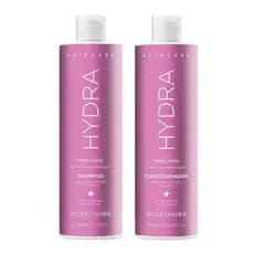 Kit Jacques Janine Hydra Shampoo Condicionador 890ml Hidratação Brilho Leveza Vegano Profissional