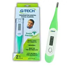 Termômetro Clínico Digital Resistente à Água com Ponta Flexível - TH400 - G-Tech