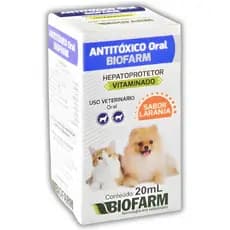 Biofarm Antitóxico 20mL – Tratamento Eficaz Para Intoxicações e Mal-Estar em Pets