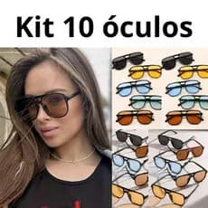 kit 10 Óculos Estiloso na Moda brasileira para Casal