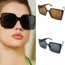 Óculos de Sol Moderno Quadrado Estiloso para Feminino