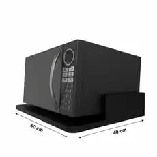 Suporte de Microondas/Forninho, Forno Eletrico Nicho Cozinha Lanchonete Restaurante, Organizador Parede MDF 60X40 Cores.