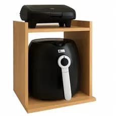 Suporte AIRFRYER duplo Bebedouro Liquidificador Sanduicheira Cafeteira Organiza Otimiza espaço Cozinha Parede Prateleira