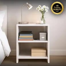 Mesa de Cabeceira Nicho 100% MDF Quarto – Com Espaço Extra para Organização