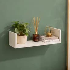 Prateleira 100% MDF Kit Nicho 4 2 1 UN 20/30/40/50 Preto Branco Decoração Livros Sala Quarto Cozinha