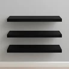Kit 3 Prateleiras 30cm 100% MDF  Luxo Nichos Sala Cozinha Quarto Banheiro Com Kit De Instalação