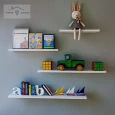 Kit 4 Prateleiras Branca Nicho Multiuso Quarto Sala Banheiro