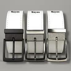 Cinto Masculino Branco - 125 CM / 160CM.