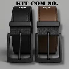 Kit 50 Cinto Masculino (DUAS CORES EM UM) Para Revenda Lojista.