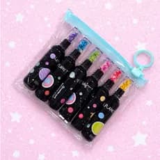 Kit 6 Marca Texto Planeta Kawaii Colorido | Caneta Marca Texto Fofo Galáxia Material Escolar Papelaria
